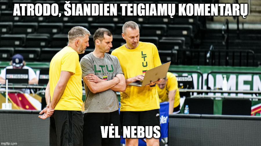 Lietuvos ir Slovėnijos krepšinio rungtynių memai